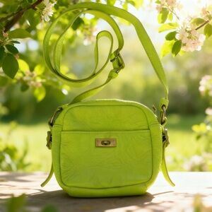 J. Crew Green Crossbody Bag with Gold-Tone Hardware